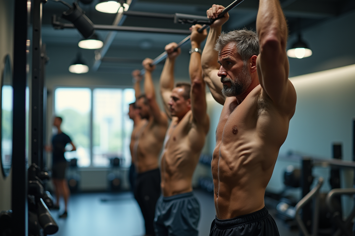 hommes musculation