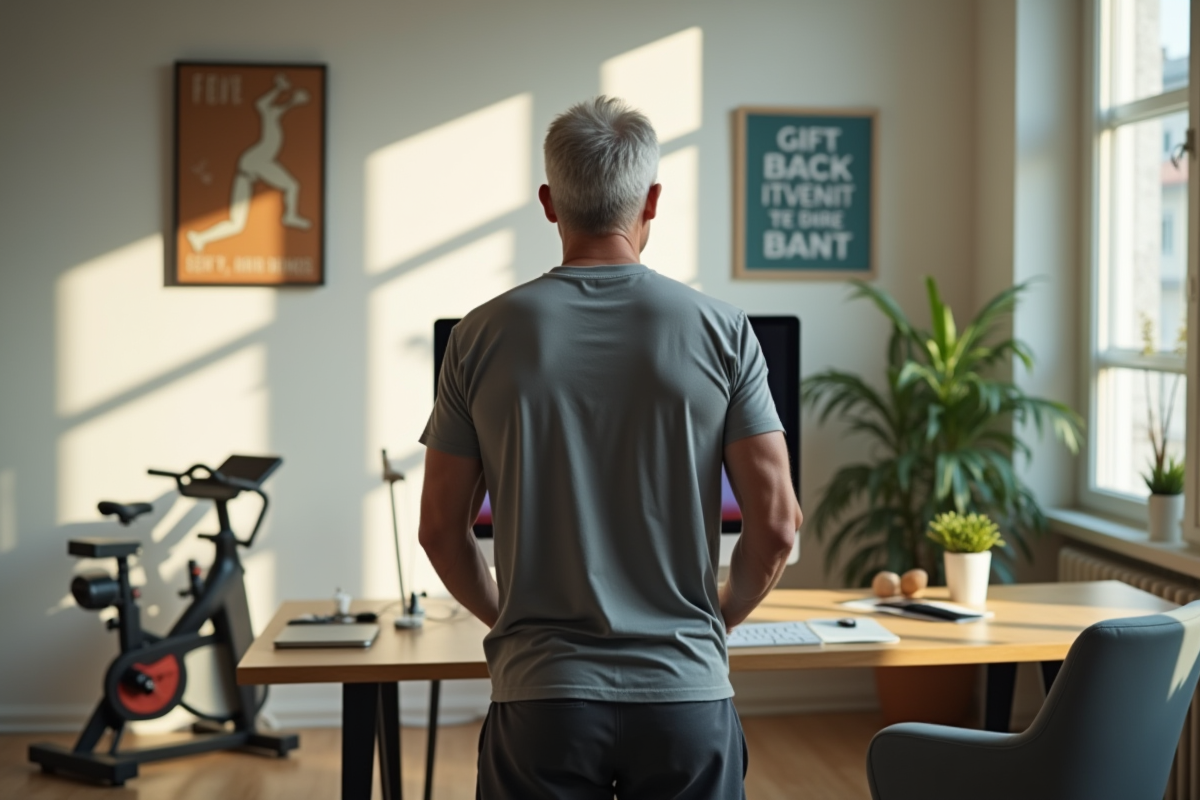 Homme regardant une vidéo d